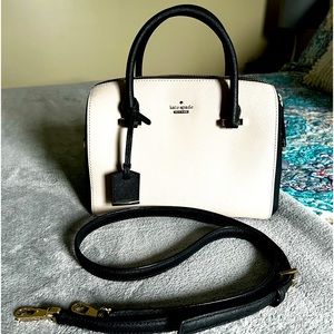 Black and off white, medium size, Kate Spade purse